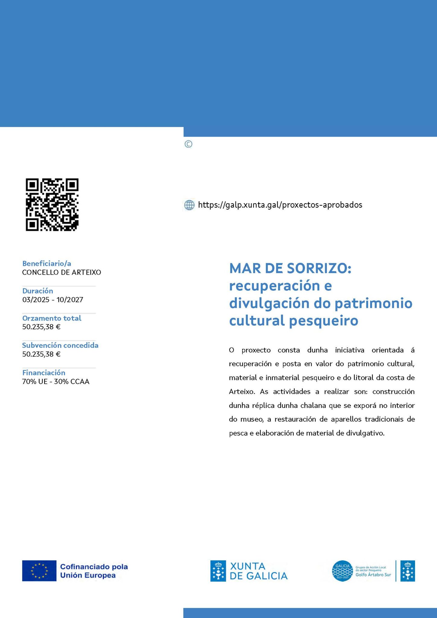 Servizo de Atención Temperá 2022-2024. Subvención Cofinanciada pola Unión Europea. Servizo de Atención Temperá. Programa Operativo FSE Galicia 2014-2020